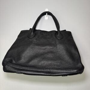 NWT/Bag Beck Pebbled Black Leather Structured Bag Velvet Interior (475$ retail)